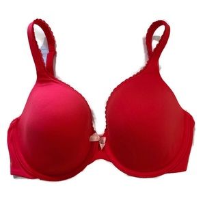Victoria Secret 32DD Red Lined Full-Coverage Bra